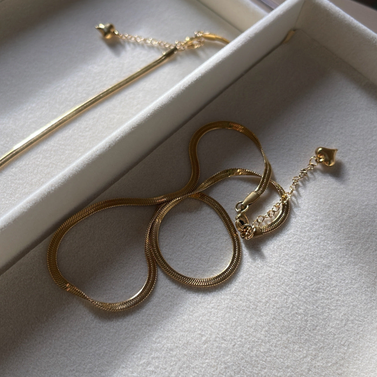 Snake chain | gold plated chain - Ladywithcraft