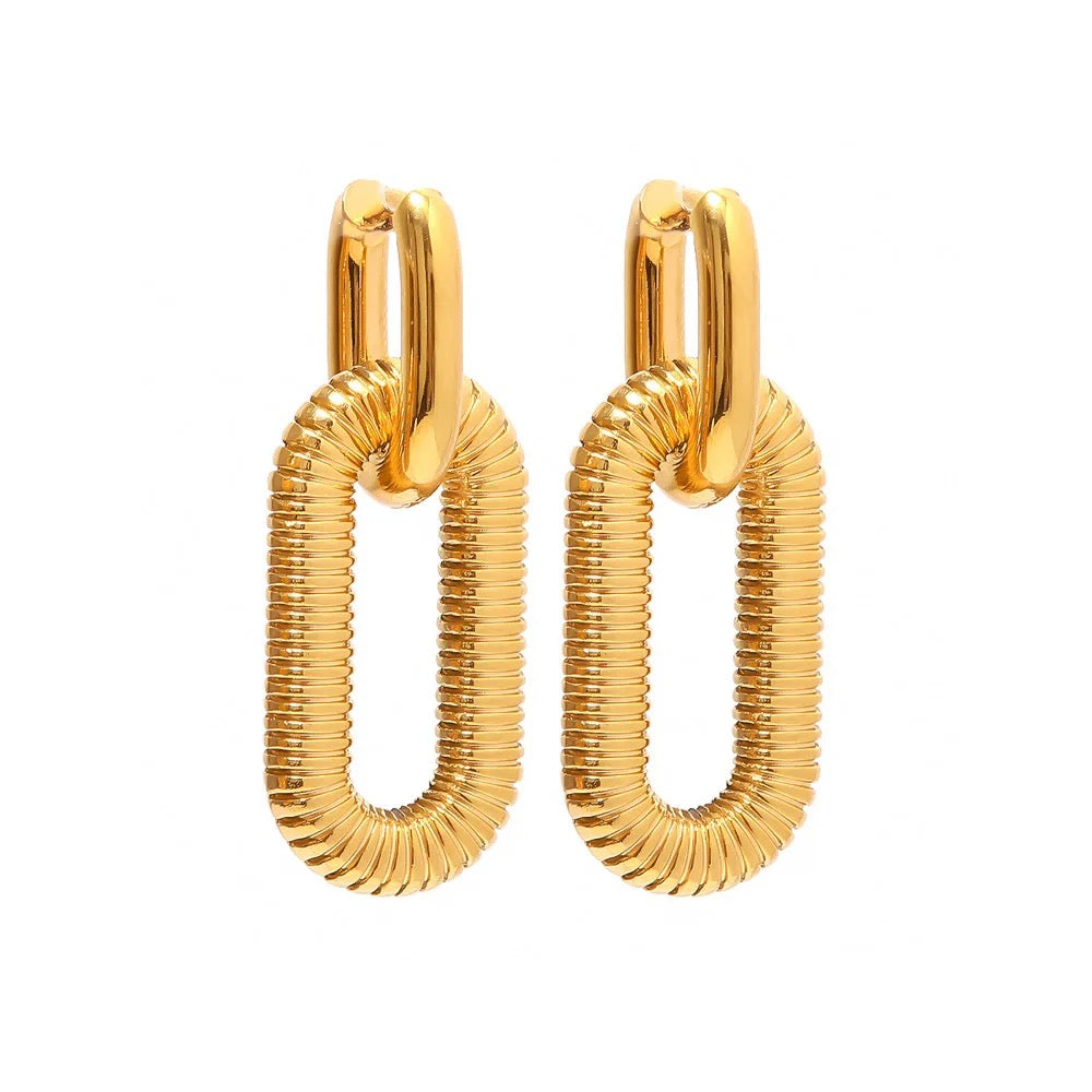 Noah | 18k gold plated earrings. - Ladywithcraft