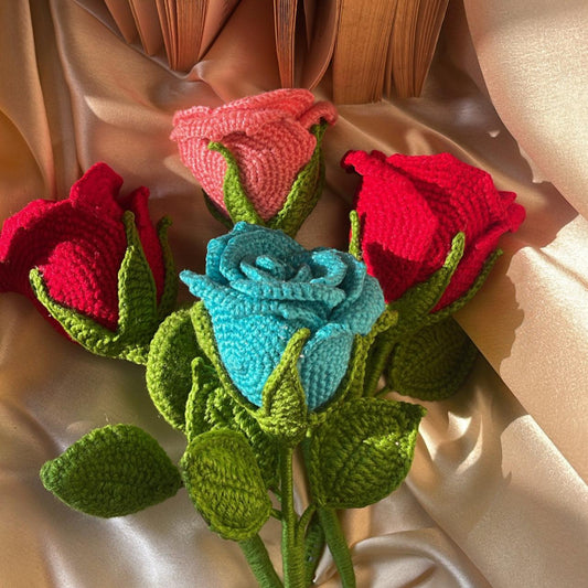 Big Rose crochet flowers - Crochet flowers : 1 piece - Ladywithcraft