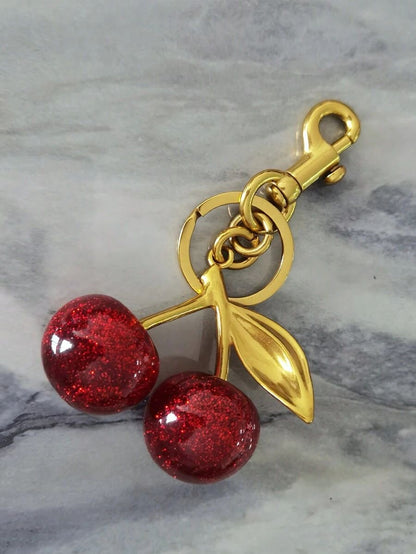 Cherry bag charm