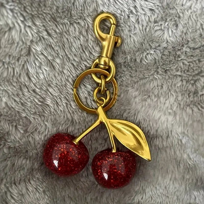 Cherry bag charm