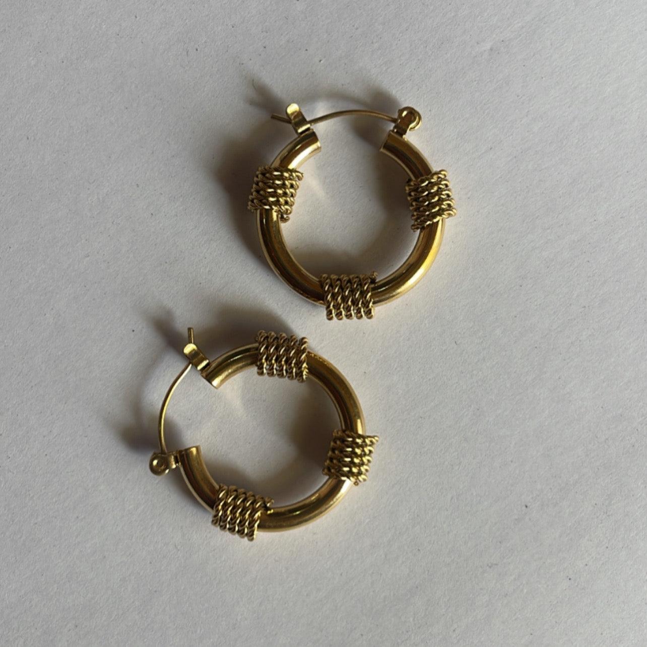 Alex | 18k gold plated earring - Ladywithcraft