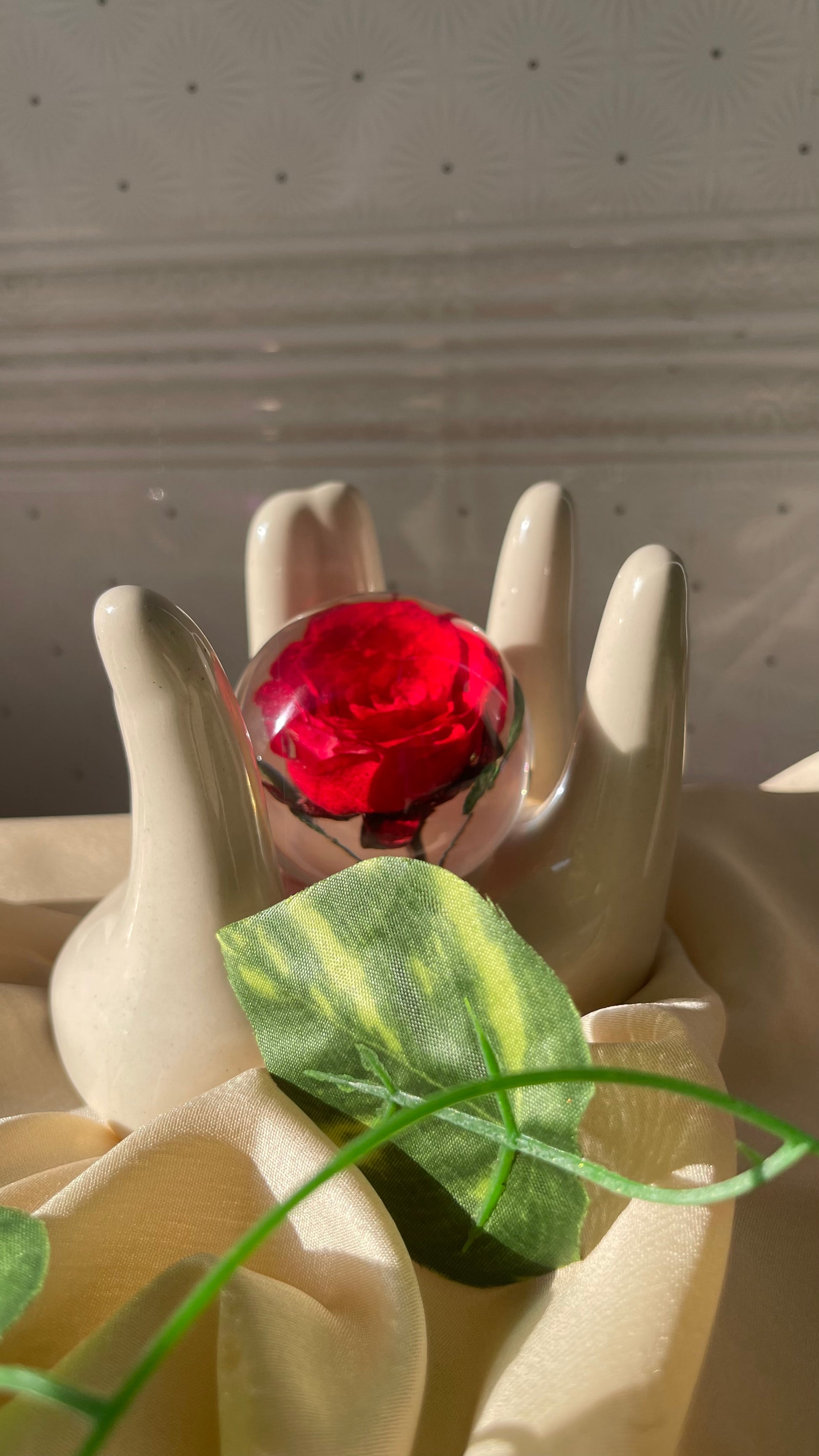 Rosette | Real Preserved Rose Paperweight - Ladywithcraft