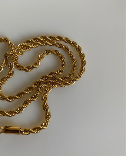 Rope chain | 18k gold plated.