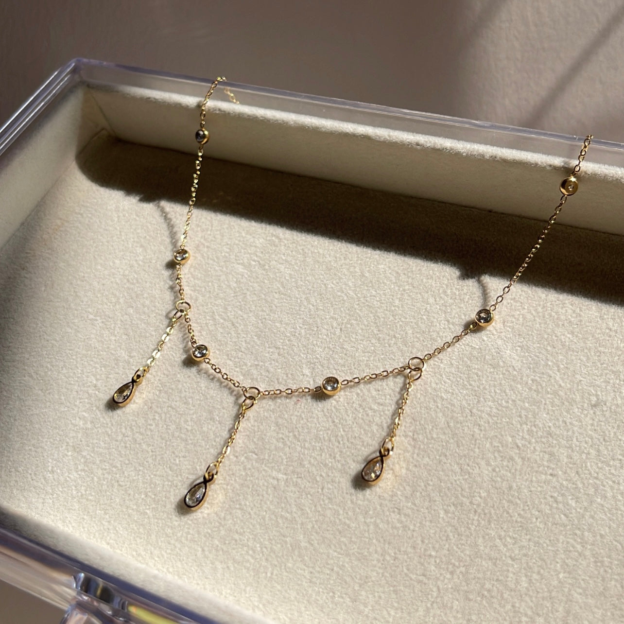 Lena  |  gold plated necklace