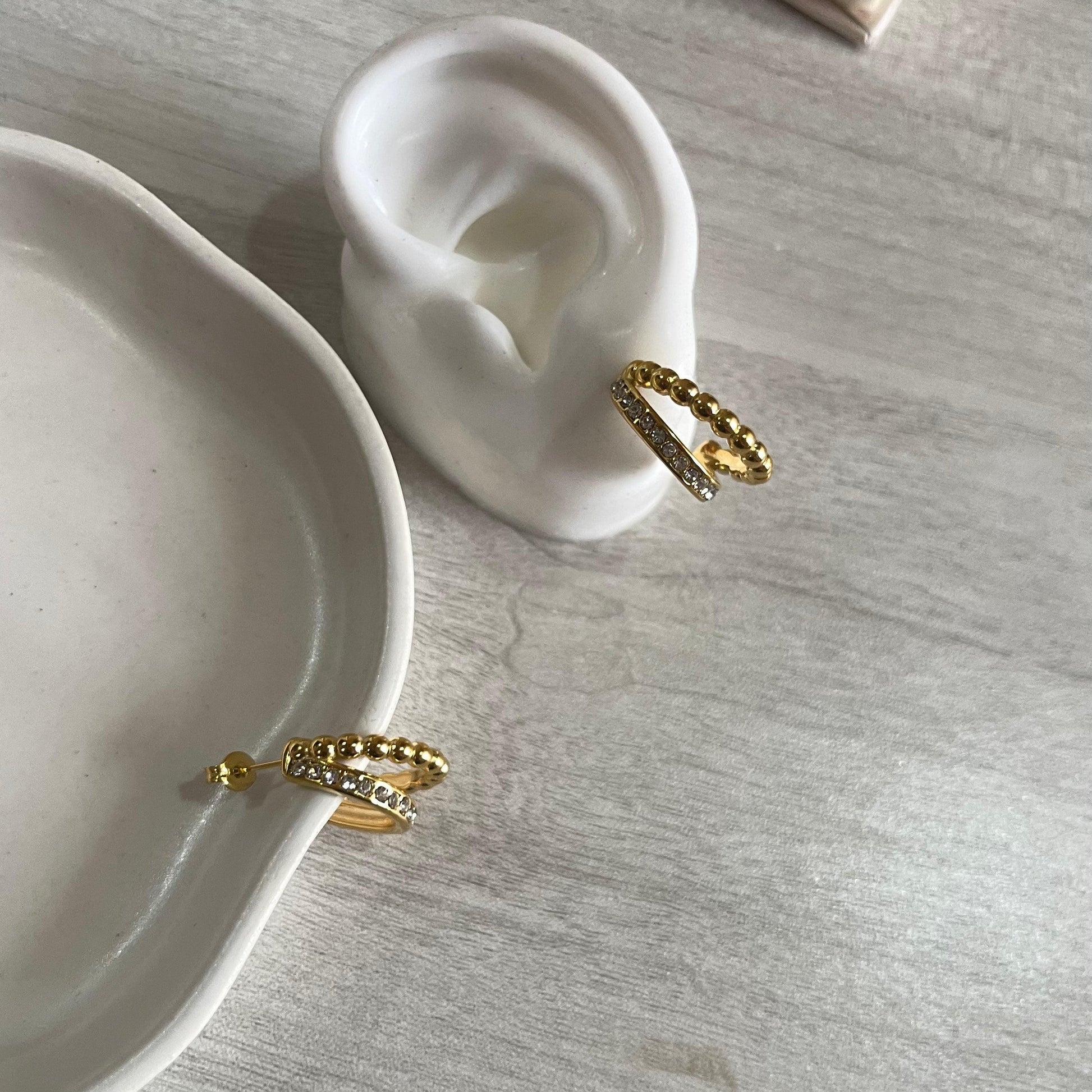 Berta | 18k gold plated earrings. - Ladywithcraft