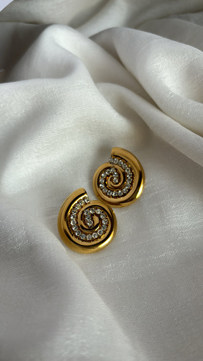 Spiral earrings