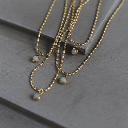 Fiona | gold plated necklace - Ladywithcraft