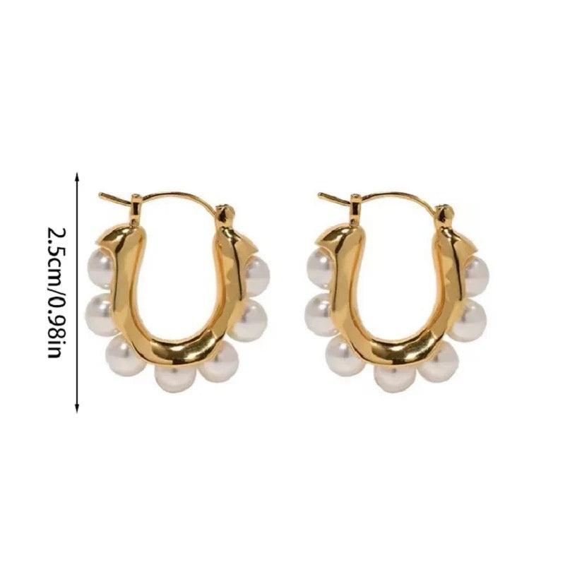 Ayna hoops | 18k gold plated earrings. - Ladywithcraft