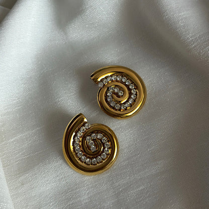 Spiral earrings