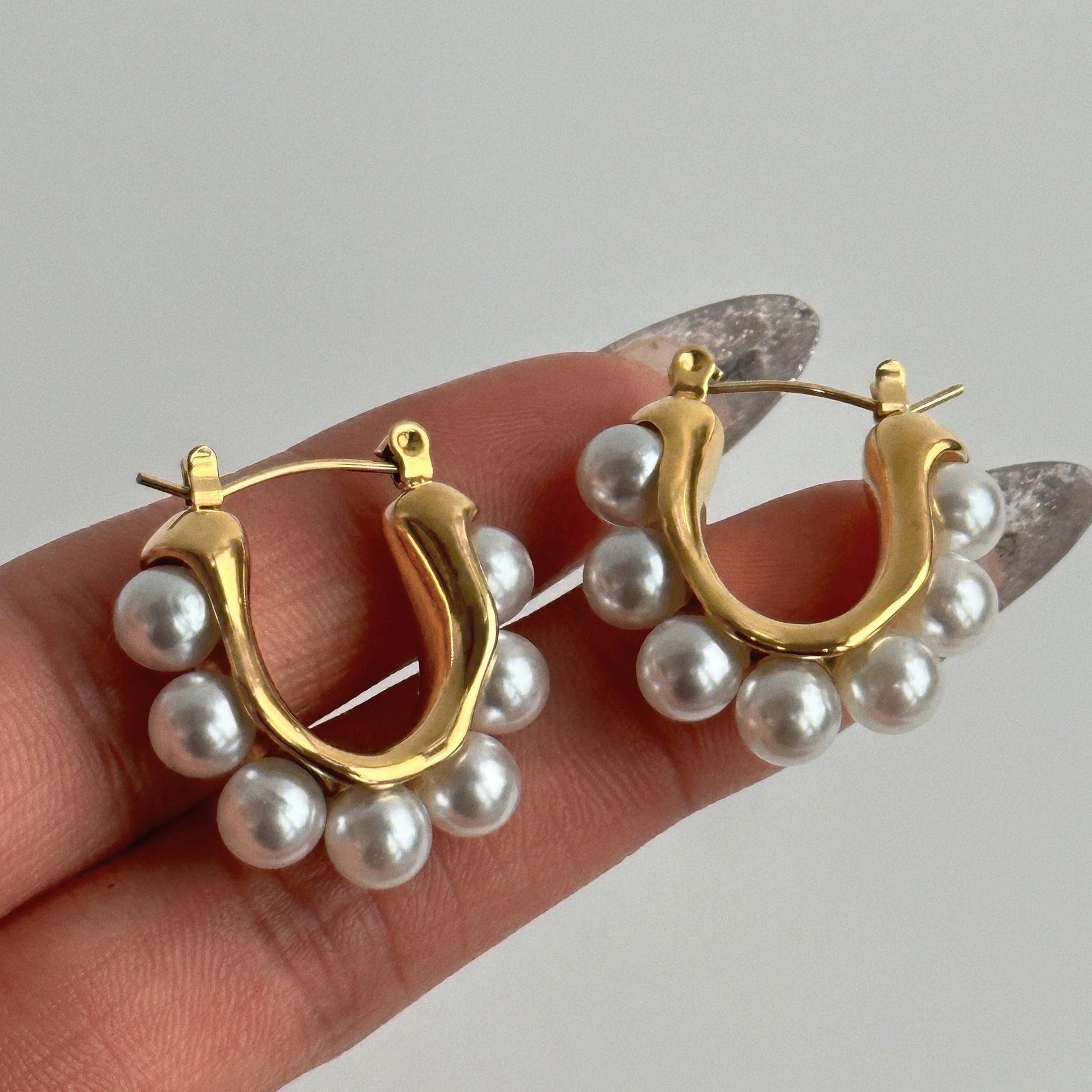Ayna hoops | 18k gold plated earrings. - Ladywithcraft