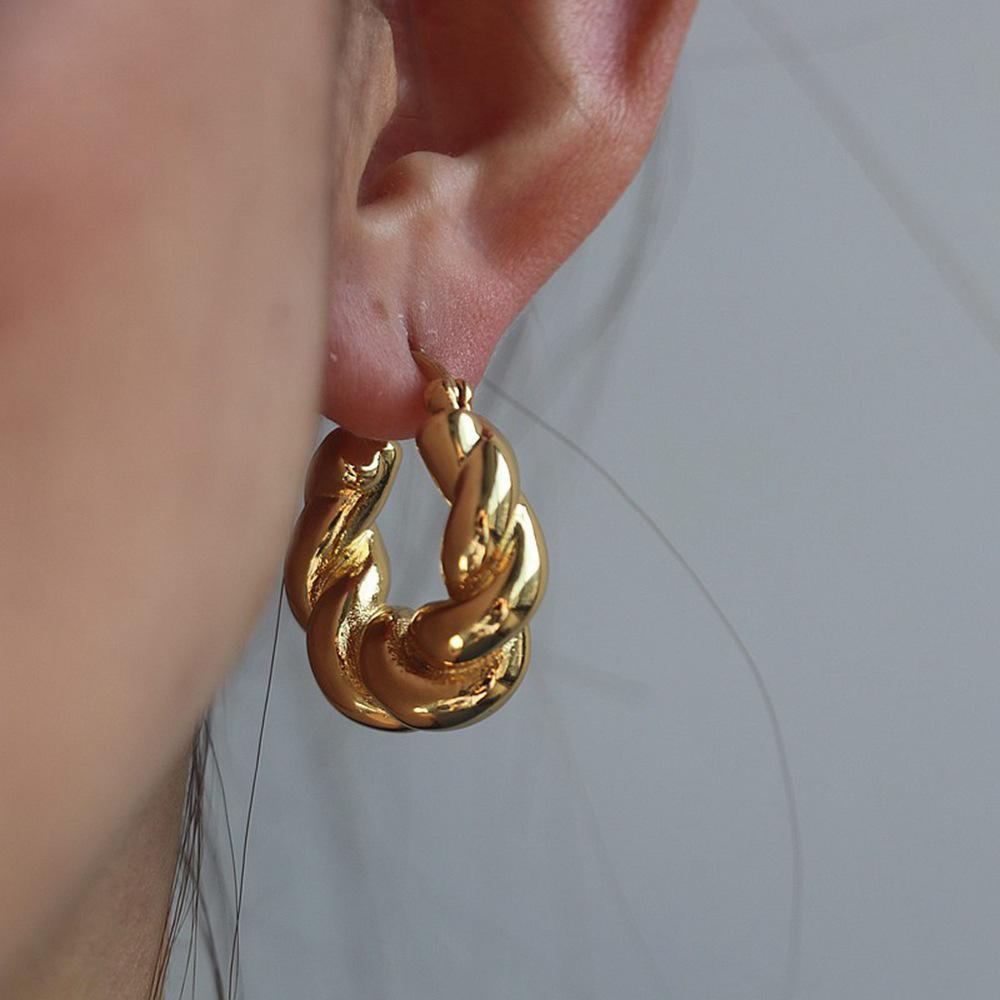 Twisters hoops | earring - Ladywithcraft