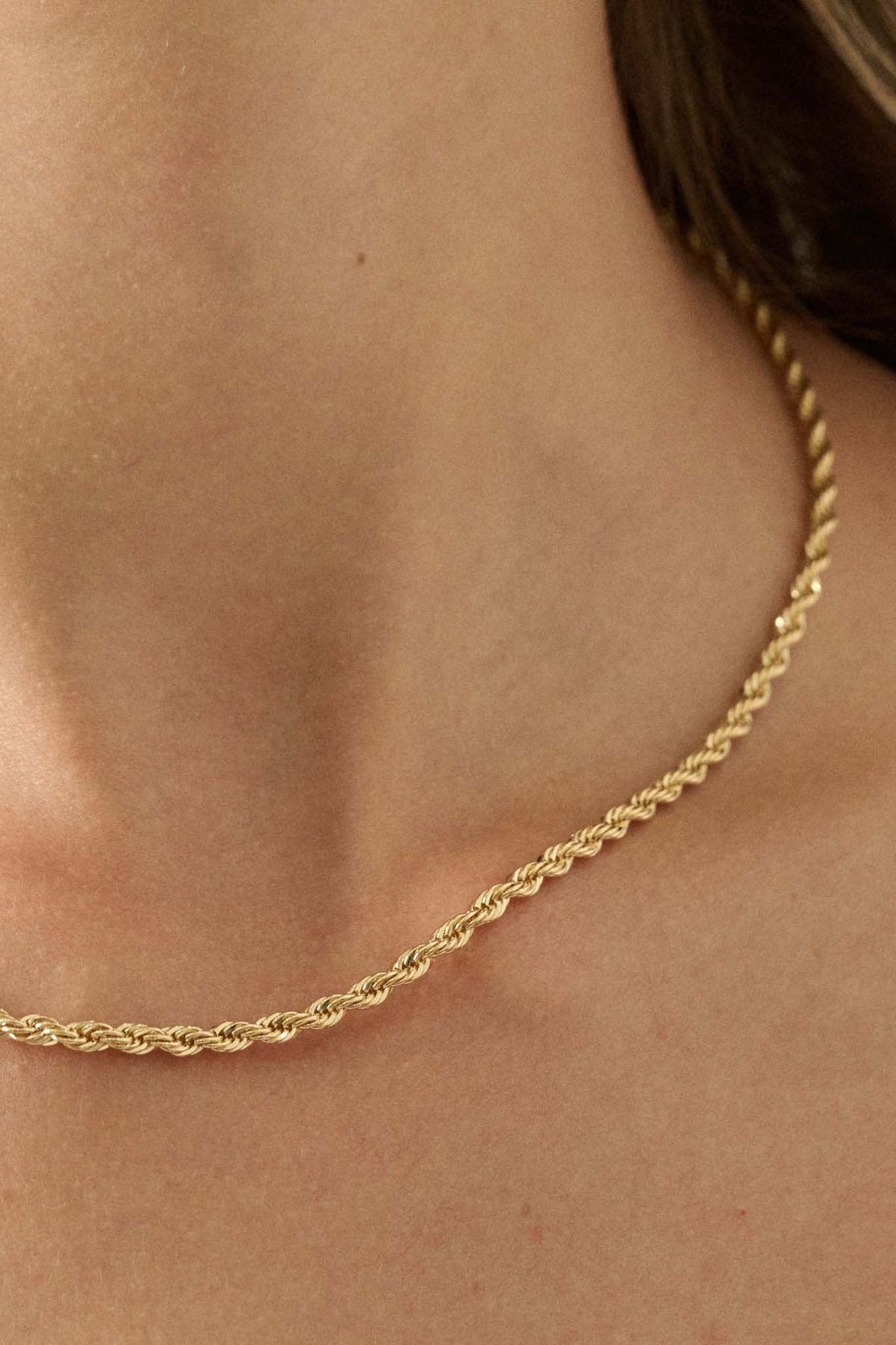 Rope chain | 18k gold plated.