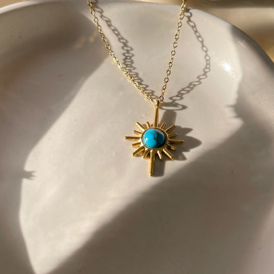 Sunshine | 18k gold plated necklace - Ladywithcraft