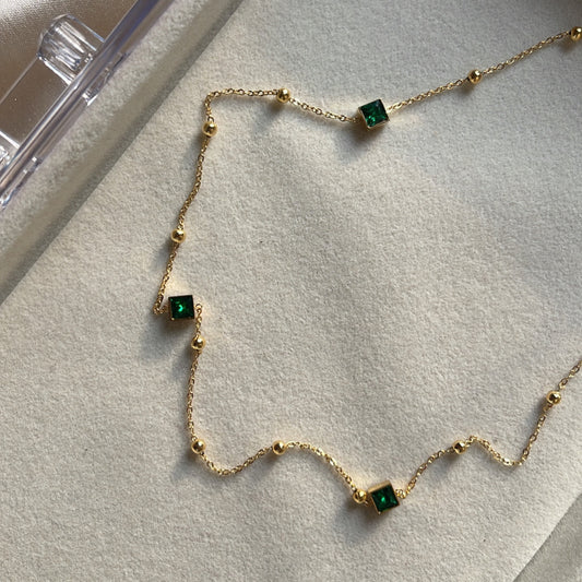 Zara | 18k gold plated necklace - Ladywithcraft