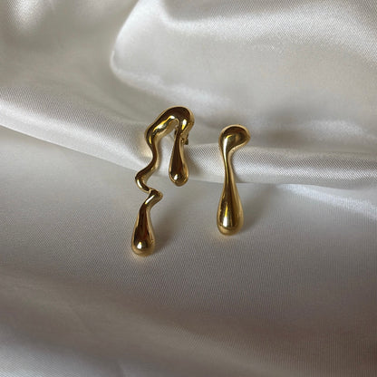 Wanda | 18k gold plated earrings. - Ladywithcraft