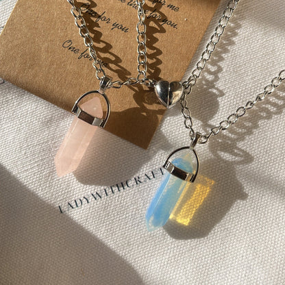 Divine  / Crystal necklace / magnetic