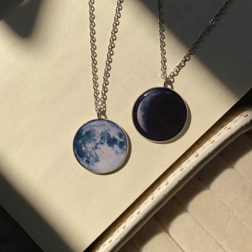 Birth Moon Phase necklace | Birth Moon Jewelry - Ladywithcraft