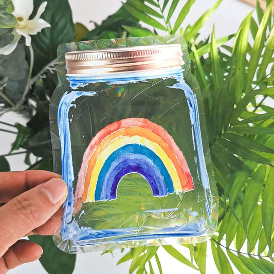 Prism rainbow | Window Sun-catcher Sticker. - Ladywithcraft