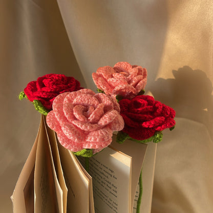 Rose crochet flowers - Crochet flowers : 1 piece