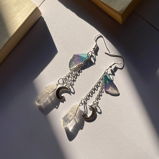 Butterfly earrings | earring danglers - Ladywithcraft