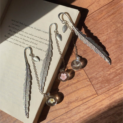 Feather Bookmark | Antique Silver Plated Bookmark