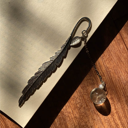 Feather Bookmark | Antique Silver Plated Bookmark