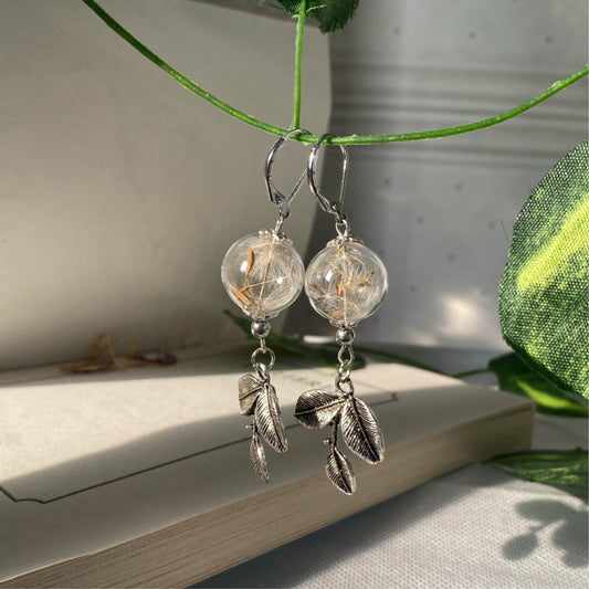 Wish - Dandelion Earrings - Ladywithcraft
