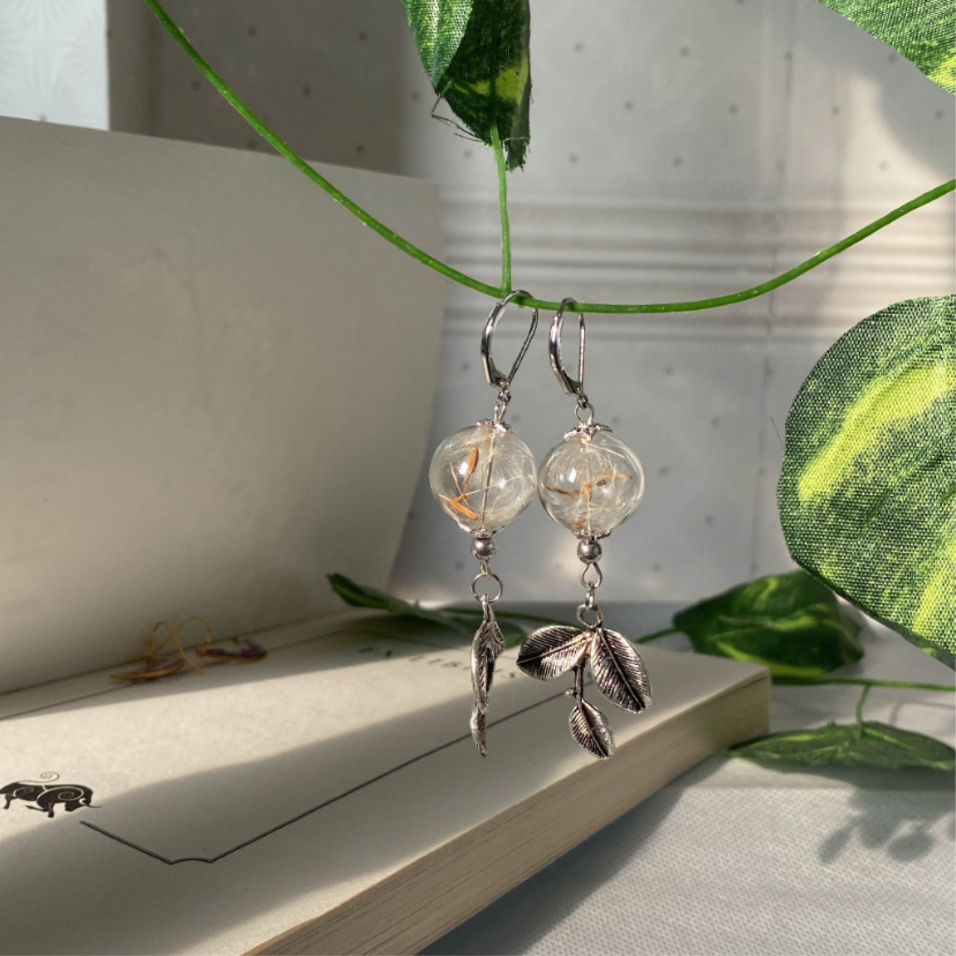 Wish - Dandelion Earrings - Ladywithcraft